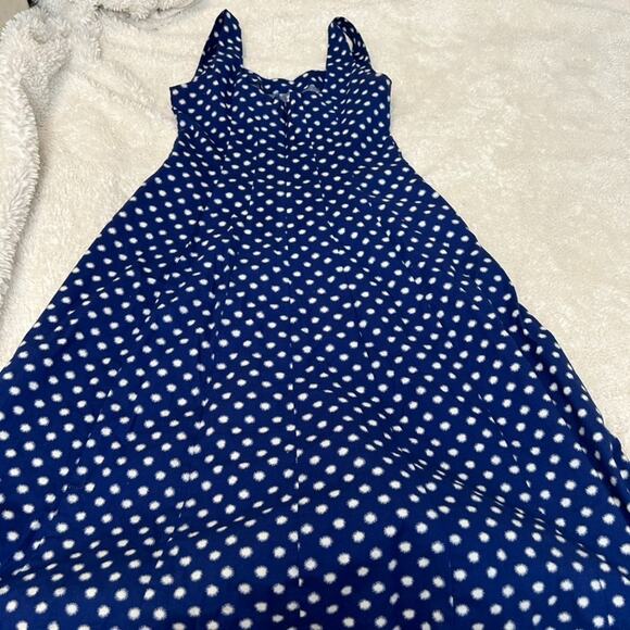 Boden‎ Womens Blue Lapis Spot Star Pattern Sabina Midi Dress. US Size 4 - Picture 2 of 7